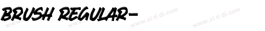 Brush Regular字体转换